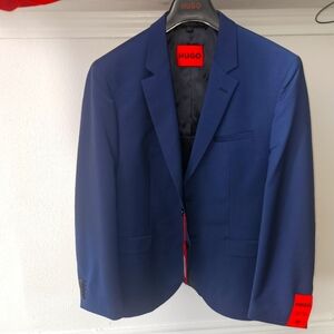 Men's Deep Blue Hugo Boss Suit Jacket, 42R,44R, Modern Fit